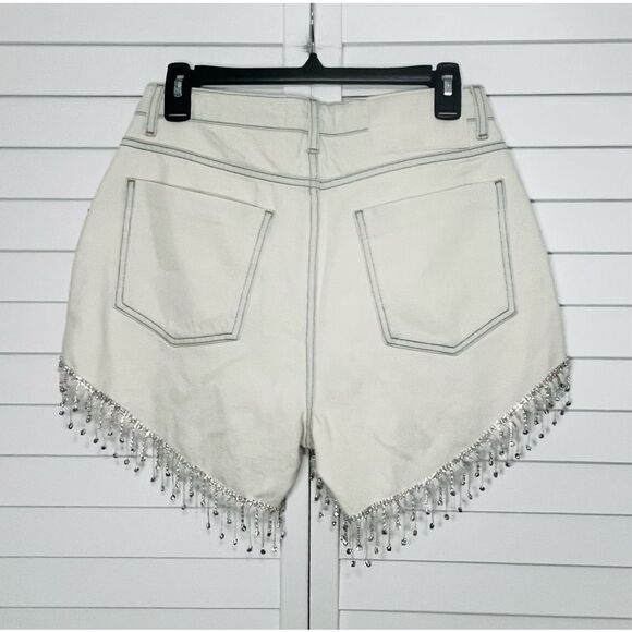 One Teaspoon Razzle Dazzle Trucker Mid Waist Relaxed Denim Shorts Size 27 NWT - Picture 8 of 10